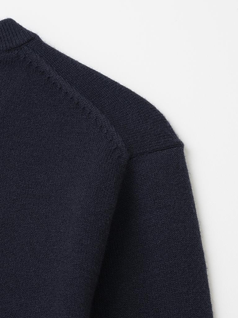 XOX (Women) Essential Round Crop Knit [Navy]