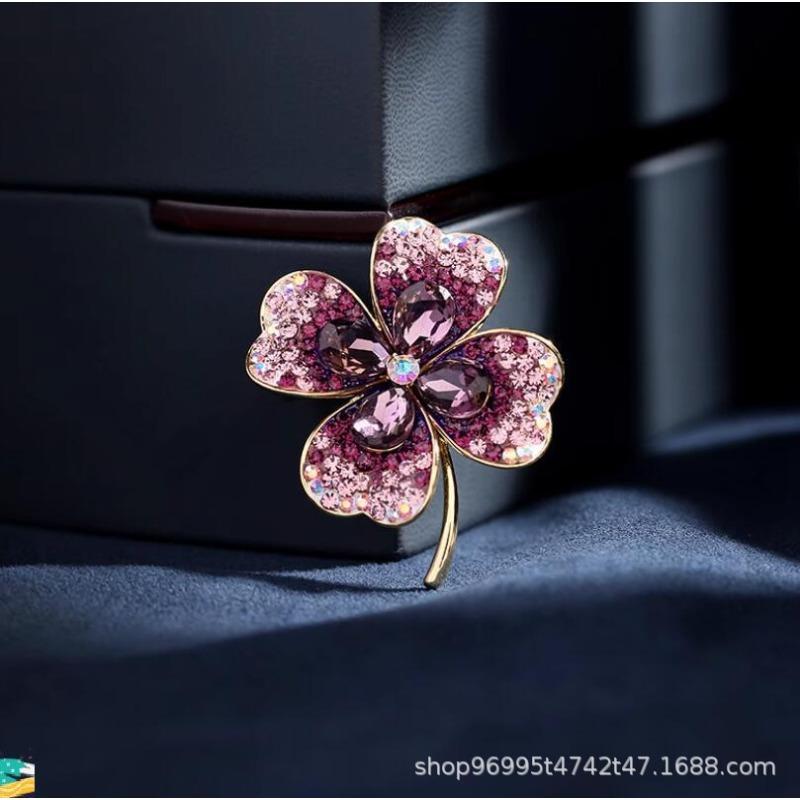 New Alloy Brooch High-end Niche Women's Peony High-end Pin Coat Suit High-end Versatile Brooch