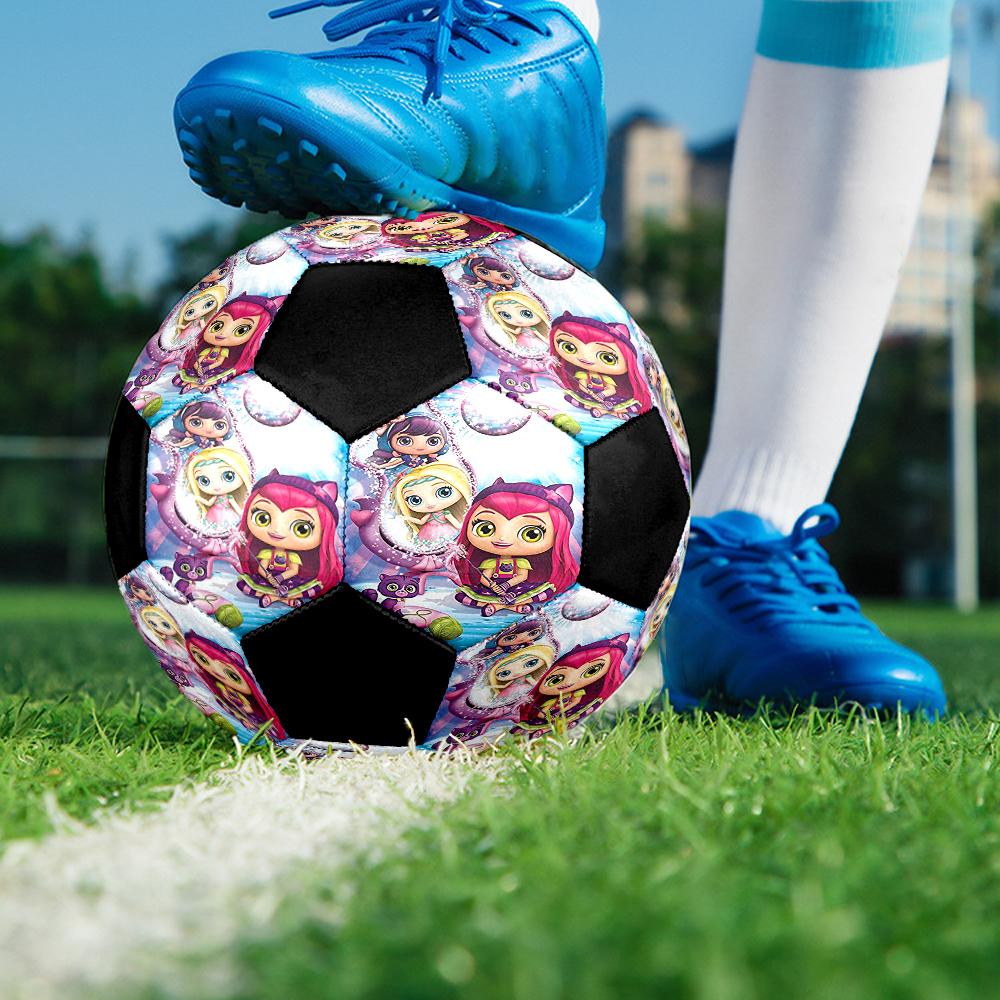 Little Charmers Theme Size 5 Soccer Ball, Suitable for Both Indoor and Outdoor Matches, a Gift Suitable for Everyone.