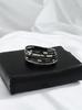 Men' braided bracelet with silver cross. Magnetic clasp. 23cm