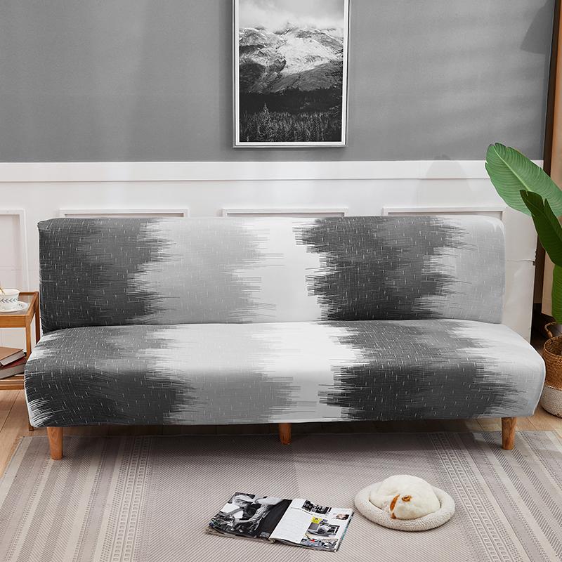 Spandex Sofa Bed Cover Without Armrest Folding Sofa Cover Elastic Couch Cover Sofa Slipcovers for Living Room Modern Home Decor