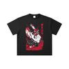 260 GSM Double Yarn 32 Count 100% Cotton Chainsaw Man V28 Denji Print Unisex Heavy Cotton T Shirt