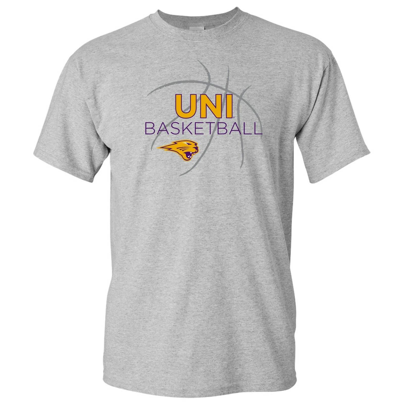 University of Northern Iowa Basketball Sketch T-Shirt - Sport Grey XL