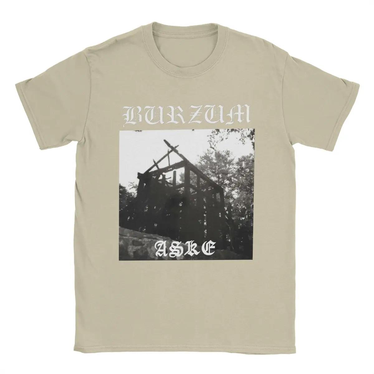 

Burzum Aske Футболки Чоловічі футболки з чистої бавовни Вінтажні футболки з круглим вирізом Футболка з короткими рукавами Літо S хакі