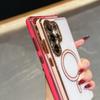 For Samsung Galaxy S25 Ultra Magnetic Case Electroplated 2.0mm Acrylic TPU Phone Back Cover
