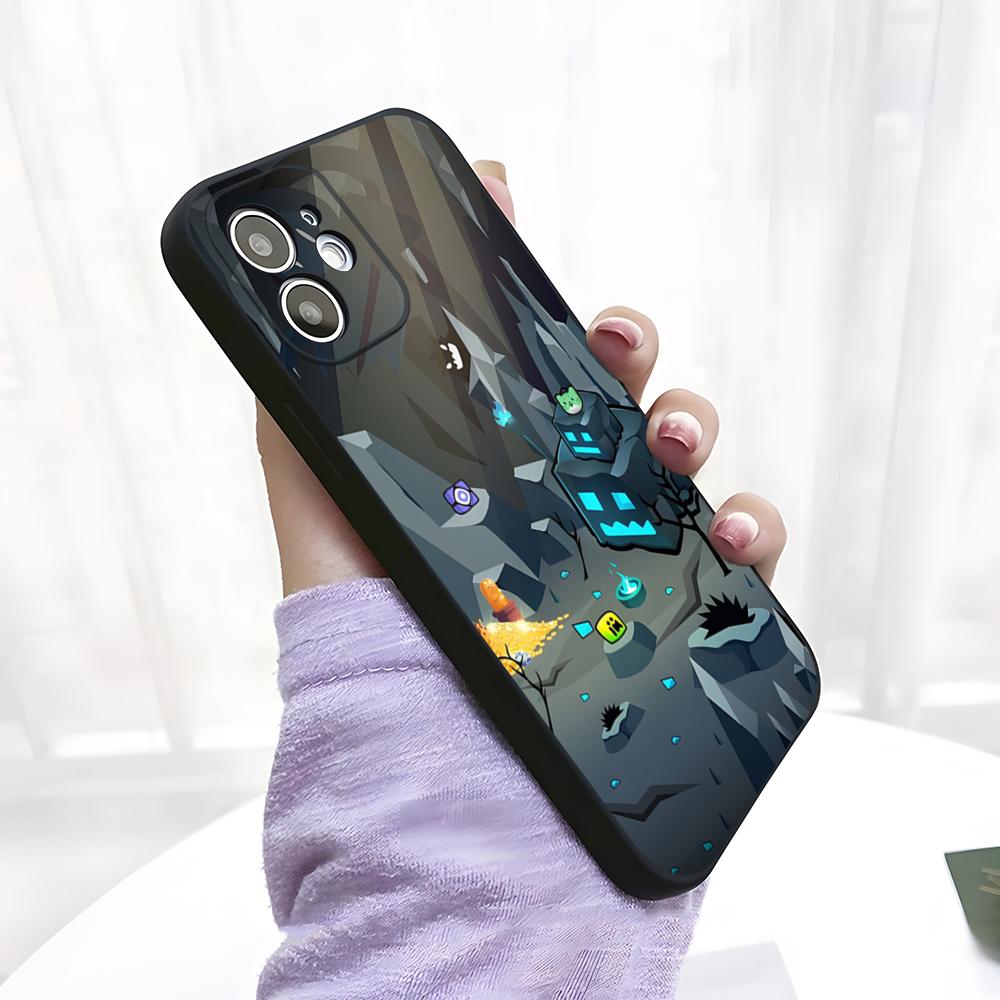 

Game G-Geometry Dash Phone Case For IPhone 17 Pro Max 15 Pro 16 14 Plus 12 13 Mini 11 Pro Shockproof Soft Cover iPhone13 Pro