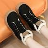 High-top Shoes Women's  Winter New Velvet Warm Versatile Student Large Cotton Shoes Muffin Casual Shoes Tide KT2509