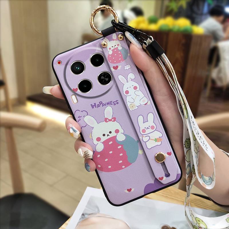 Waterproof Cartoon Phone Case For Tecno Camon30/4G/5G/CL6/CL7 Dirt-resistant Soft Case Cute Ring Anti-dust Phone Holder