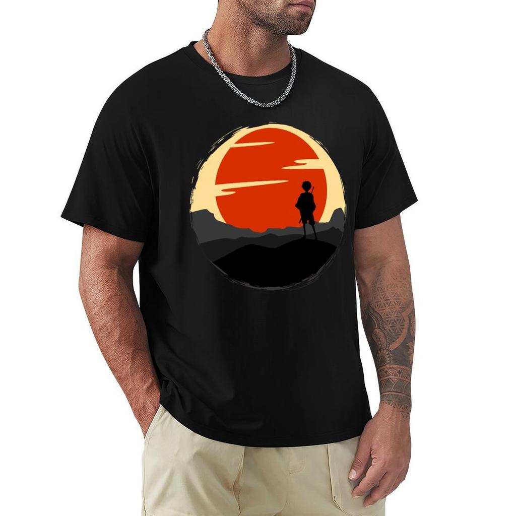 Samurai Sunset T-Shirt Graphic T Shirts Plus Sizes Mens T Shirt Graphic