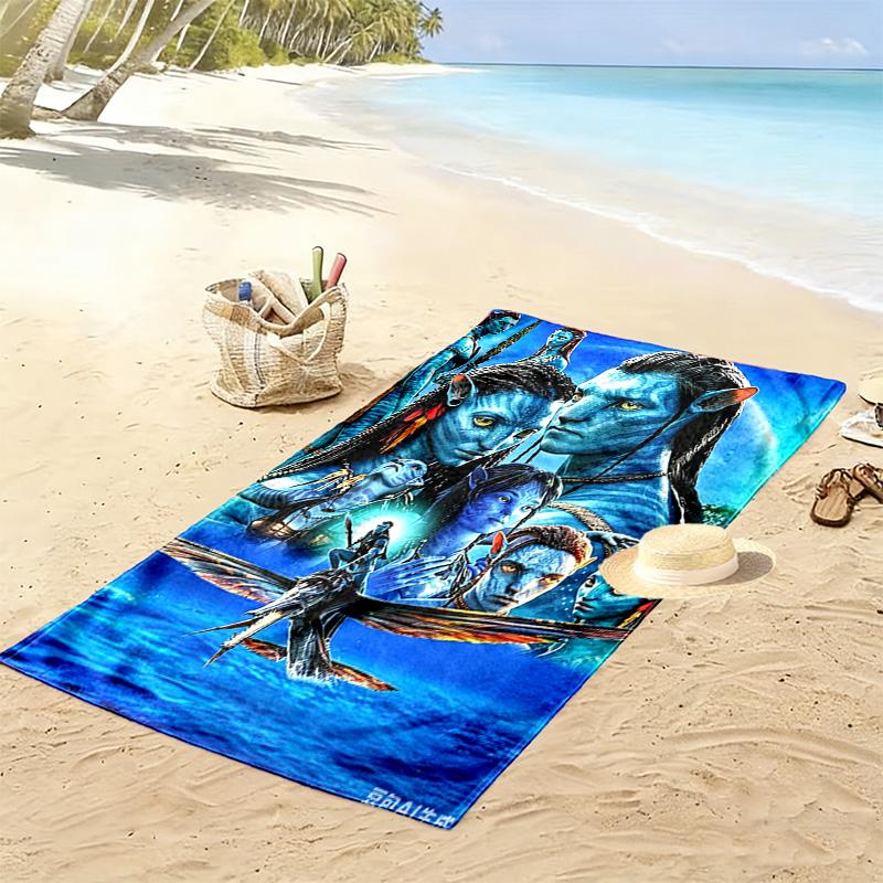 AVATAR Print Beach Towel, Large Soft Quick Dry Towel for Beach Camping Swimming