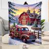 Winter Wonderland Snowman Blanket Soft & Cozy Great for Seaside Office Livingroom for All Occasions Modern Style