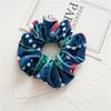 30pcs  Women Hair Scrunchies Christmas Print Corduroy Cloth Hairbands Lady Girls Ponytail Hair Ties Accessories