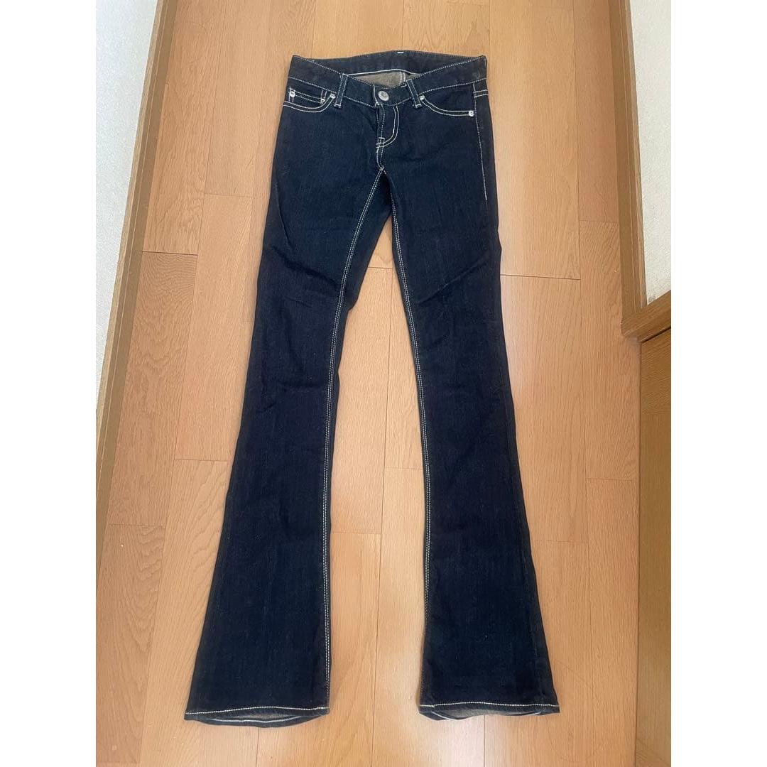 moussy dark blue flare pants 23