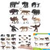 Kids Wild Asian Elephants Sloths Musk Oxen Tapirs Animal Pvc Models With Static Design For Learning And Collection