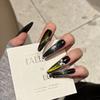 Cat's Eye Wearing Nail Pure Hand-made Nail Piece Fake Nail Wearing Nail Piece Advanced Sense Thin Dog Long