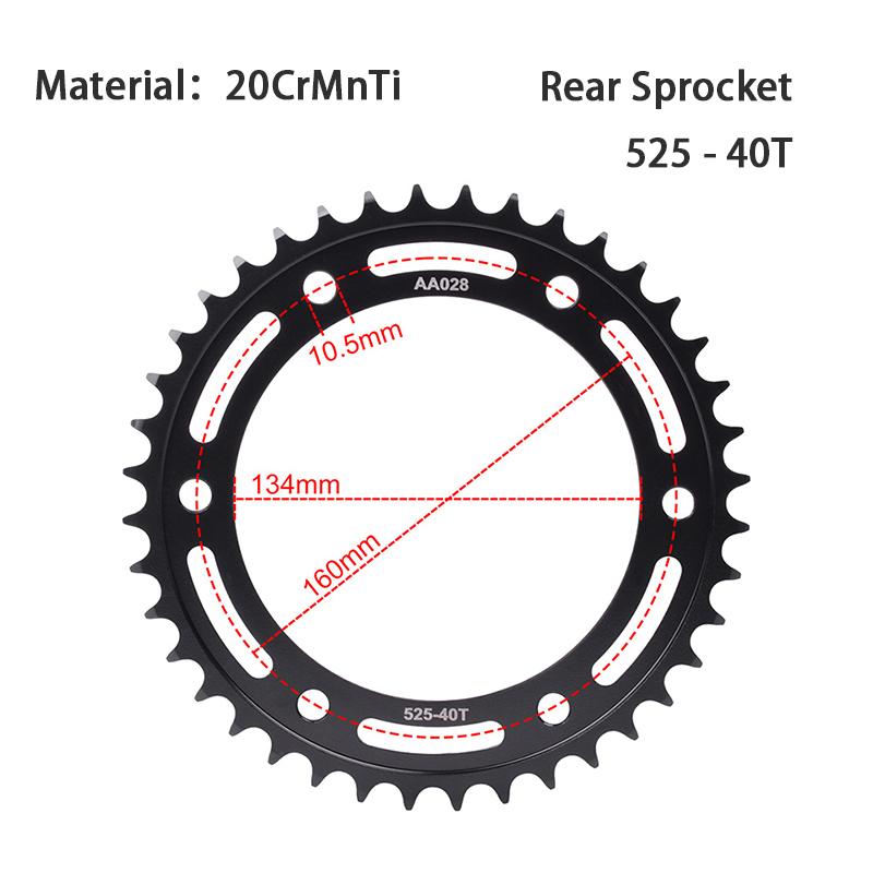 525 16T Front 40T 42T 45T Rear Sprocket For HONDA NT1100 DCT CBR1000 CBR600 CBR1000RR CBR1000RA CBR 600 1000 F RR RA Fireblade