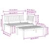 2 Piece Garden Sofa Set Made from Pallets Solid Acacia Wood