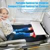 Kids Airplane Travel Footrest Extender Pad Foldable Flight Bed with Anti-Slip Support Seat Extension Pad for Children