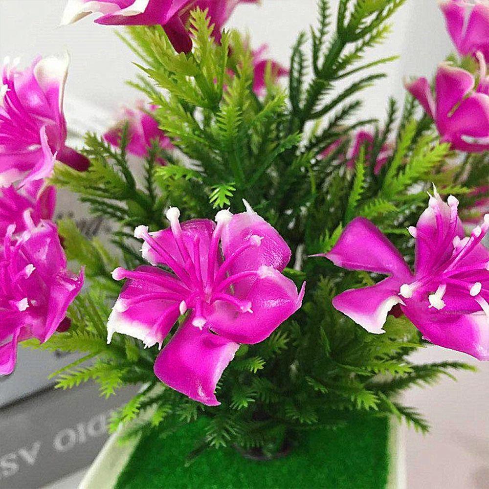 Minilandschaft Künstliche Rose Topfpflanze Künstliche Rose Bonsai Deko Set Hochzeitsfeier Dekoration