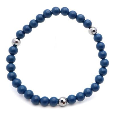 Hokutolite Bracelet Terahertz Accessories Blue Blue Natural Stone Power Stone