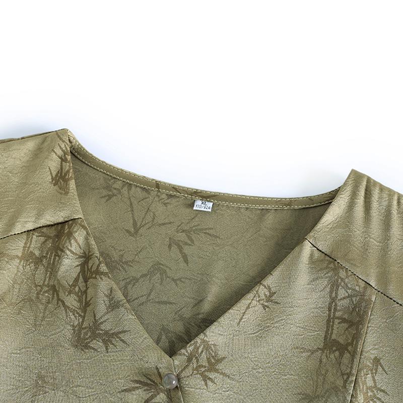 Summer Dress Women Plus Size Short Sleeve Vintage Long Dress Casual Middle-aged Women's Clothing