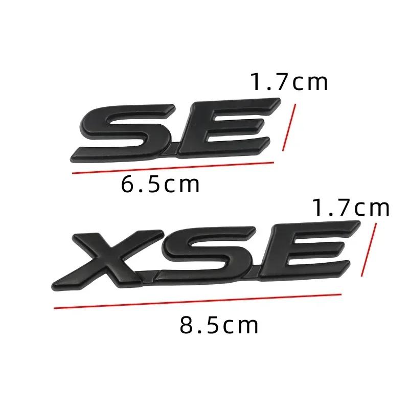 3D Metal SE XSE Logo Rear Trunk Emblem Badge Decals Sticker For Toyota Camry Sienna Highlander Corolla Car Styling Accessories