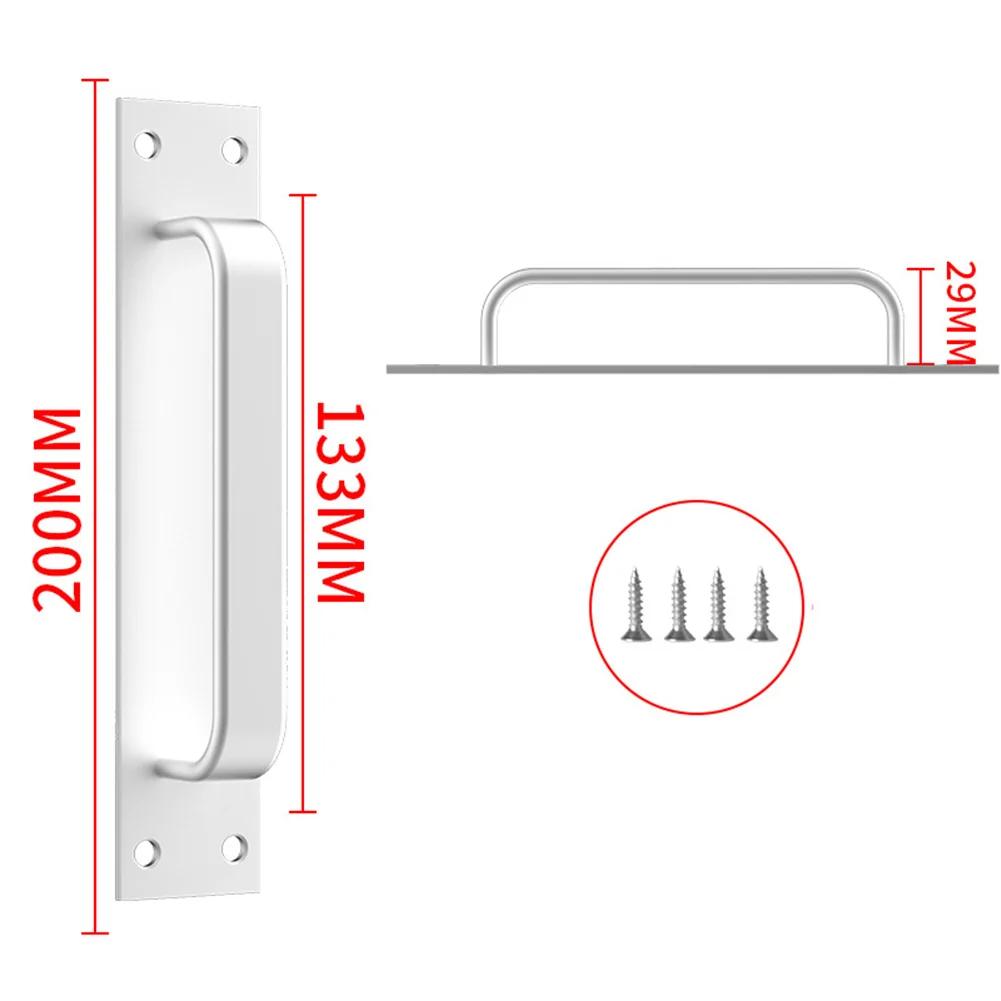Door Handle Aluminum Alloy Window Cabinet Balcony Sliding Door Pull Punch-Free Pull Closet Furniture Hardware Home Improvement