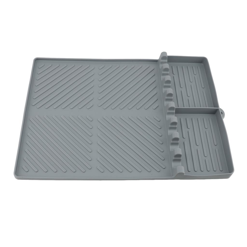 Silicone Spatula Mat Heat Resistant Anti Slip Versatile Side Shelf Griddle Tool Mat for Outdoor Kitchen Countertop