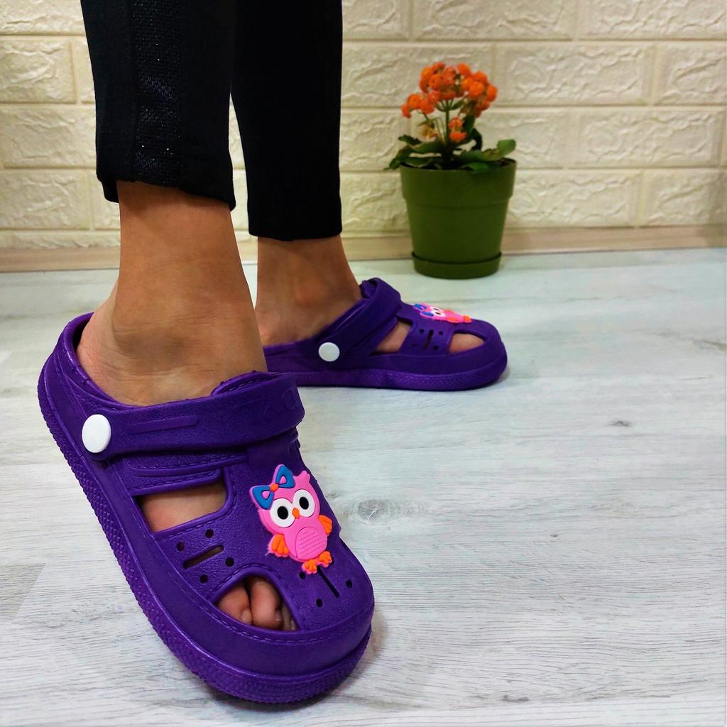 Da-Ye 1001 P Lila Off-the-Front matschige rutschfeste Sandalen und Hausschuhe