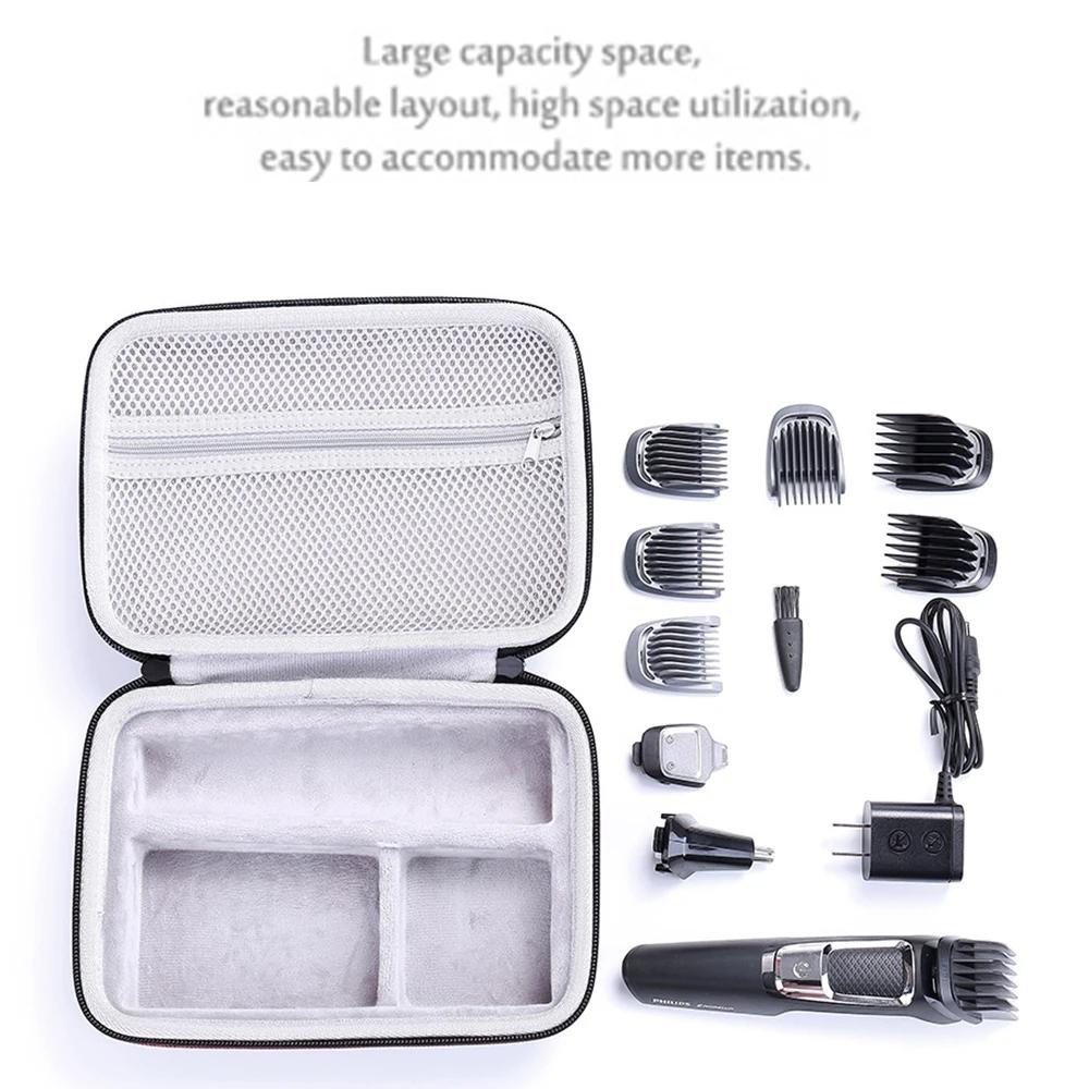 Barber, Hair Clipper, Storage Bag, Electric Shaver, Storage Box, EVA Portable Accessory Protective Case Organizer