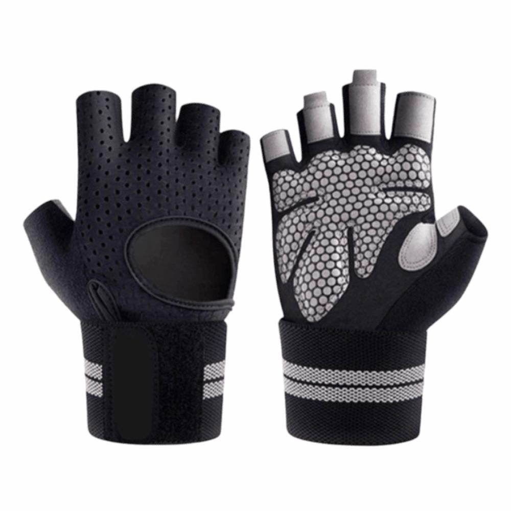 

Anti-Slip Pad Fingerless Workout Gloves Breathable Cycling Gloves Outdoor Sports L