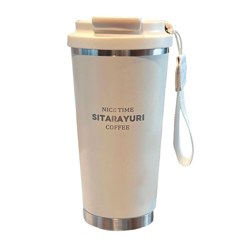 450ml Hot Cold Water Bottle Leak-proof Straw Cup Winter Insulated Cup for School Office Outdoor