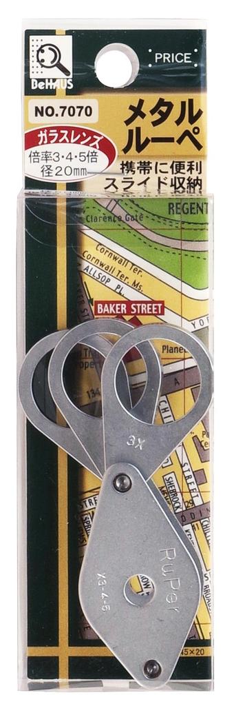 Niigata Seiki BeHAUS Made in Japan Metal Magnifier 3, 4, 5x Magnification No. 7070