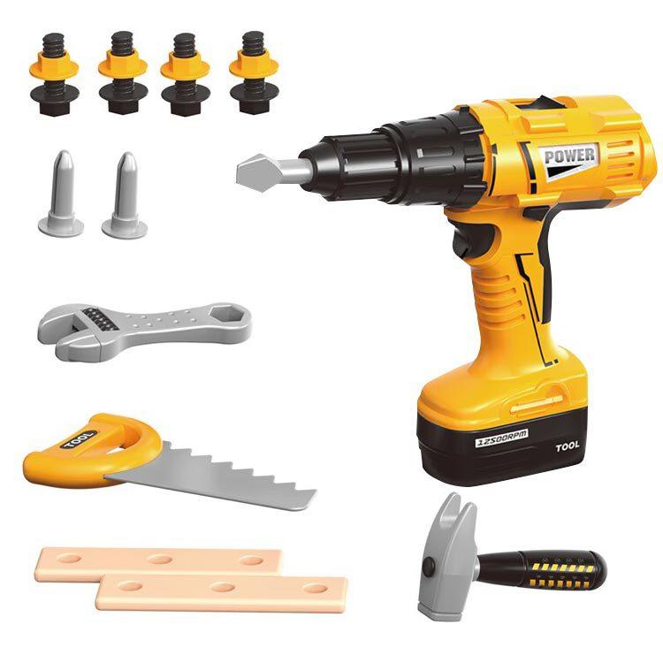 

Play House Puzzle Toy Boy Electric Repair Tool Детский набор инструментов Simulation DIY Tool Suit жёлтый