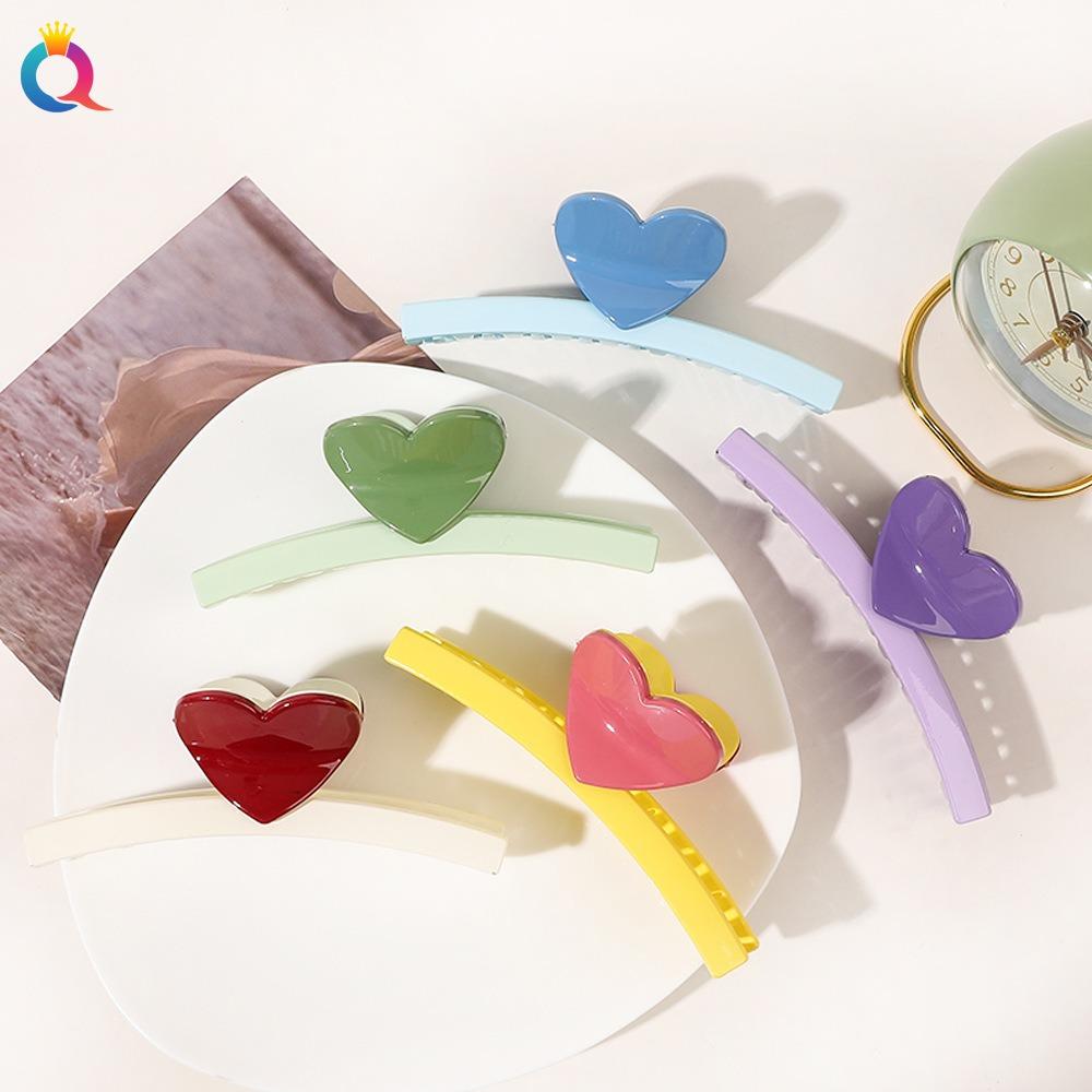 

Заколка для волос в виде полой акулы в форме сердца, новый коготь для волос