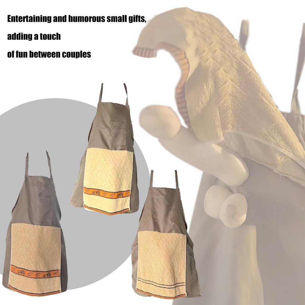 Funny Prank Gift Apron For Men With Hidden Surprise Pocket Perfect For Cooking BBQ Parties And Bachelor Event Gathering