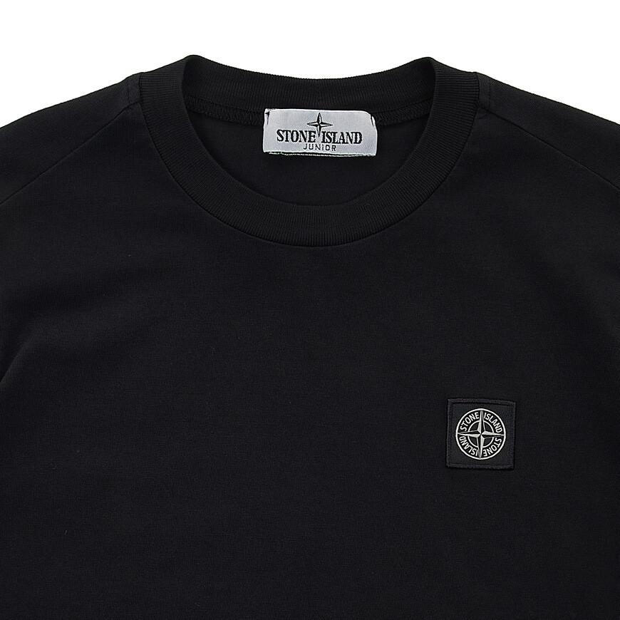 STONE ISLAND Long Sleeve T-Shirt Solid Color Print Kids Tops 781620447-V0029