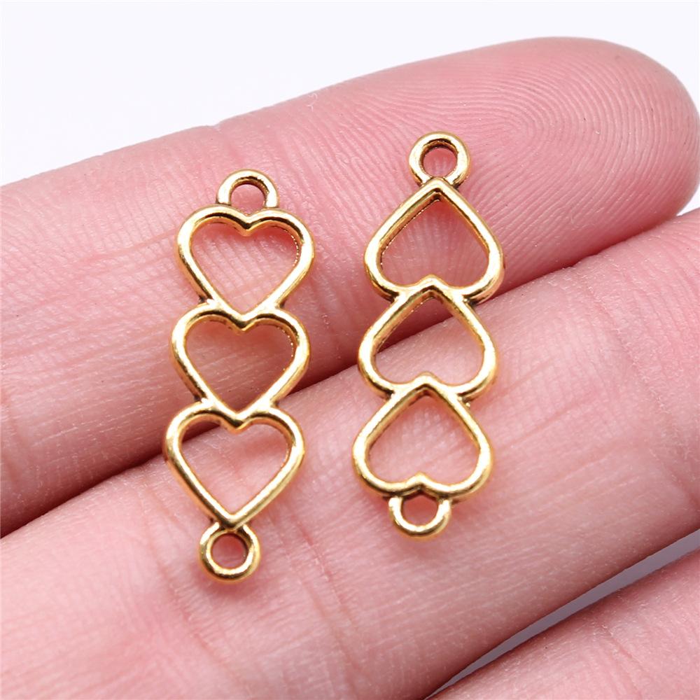 20pcs Connector Charms For Jewelry Making DIY Handmade Craft Necklace Bracelet Earring Making Vintage Antique Bronze Color