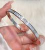 Starry Sky Silver Titanium Steel Bracelet for Women - High-End, Versatile, Full Diamond, Non-Fading Fashion Accessory
