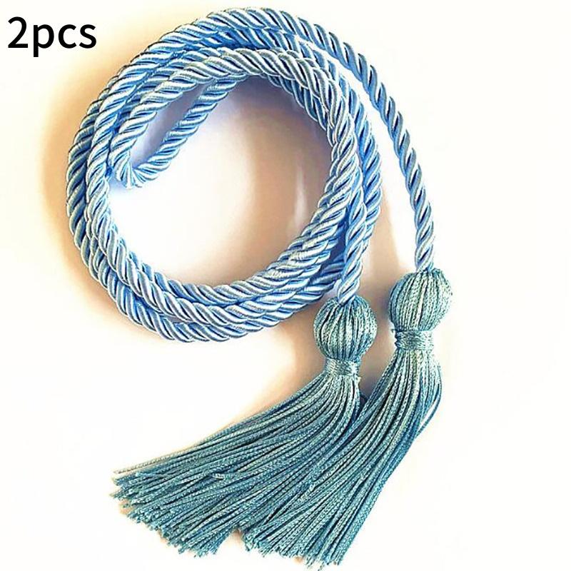 1/2pcs Graduation Honor Cords Craft Braided Tassels Drawstring Rope Polyester Yarn Honor Cord Graduation Students Bachelor Gown