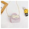 Childrens Cartoon Pattern Pu Shoulder Bag With Artificial Pearl Bow And Flower Decoration For Daily Casual Wear