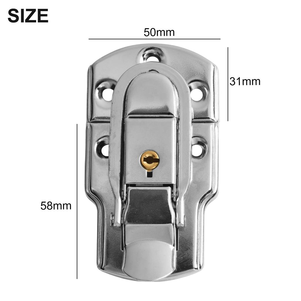 Drawer Locks Latch Hasp Lock Boxes Cabinets Buckle Lock Latch Hasp Secure Locking System Suitcase Locker Brand New