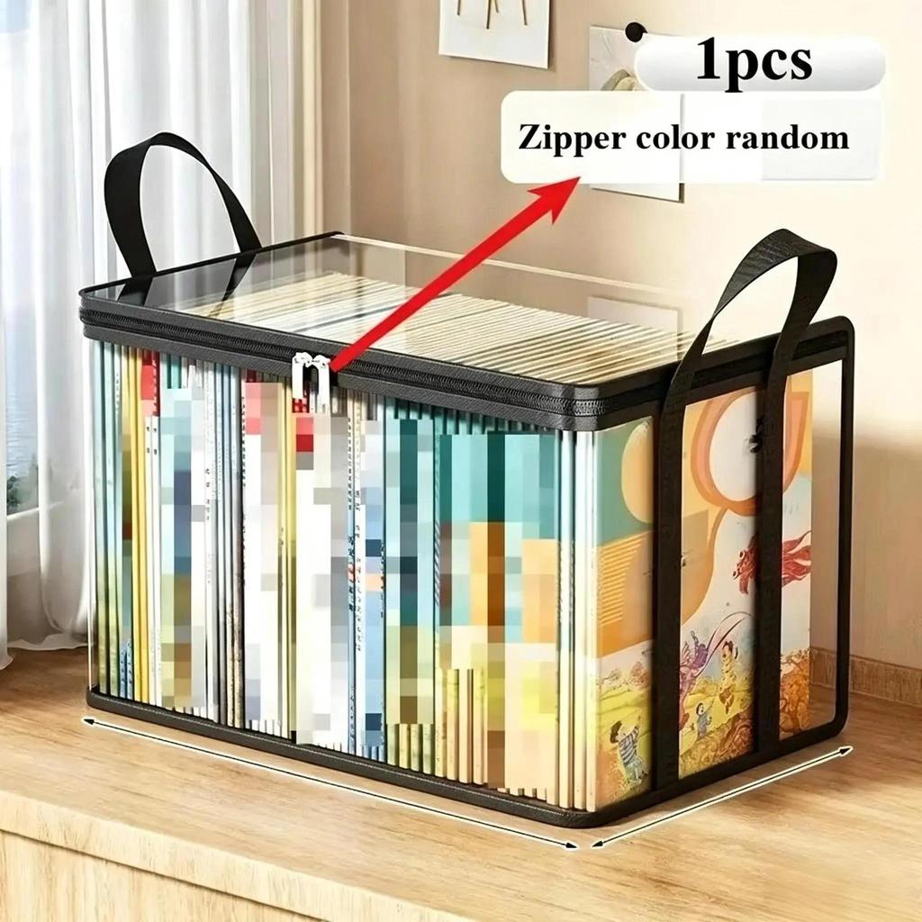 Caja de Almacenamiento Grande de Plástico Transparente Grueso con Tapa Abisagrada, Organizador Resistente Duradero de Alta Capacidad, Perfecta para el Hogar, Camping, Viajes