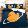 Quackity Duck Bedding Set Single Twin Full Queen King Size Bed Set Aldult Kid Bedroom Duvetcover Sets 3D Anime Bed Sheet Set