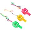 5 PCS with Lanyard LED Light Whistle Plastic Flashing Whistle Creative Party Whistle