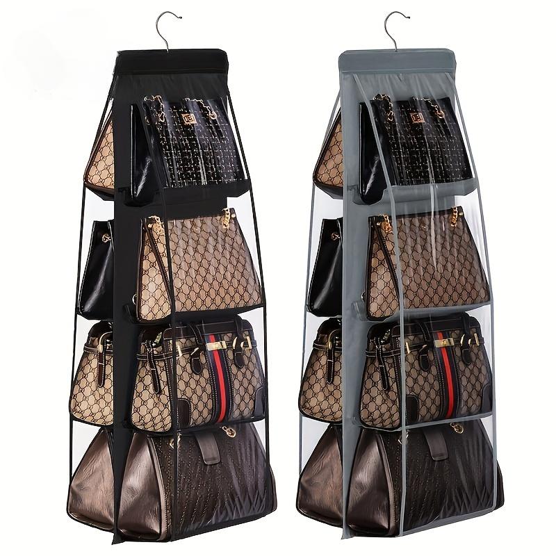 1PC 6/8 Pocket Hanging Handbag Storage Rack, Multifunctional Oxford Cloth Storage Rack Ideal Storage Artifact for All Bags