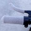 Simulated Plush Grip Glove Motorcycle Handle Cover For Winter Thick Warm Handle Gloves Covers Universal Scooters Hand Warme R9P5