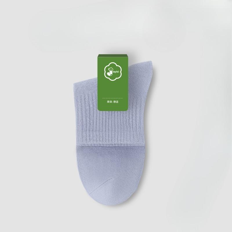 

Мужские осенние универсальные хлопковые антибактериальные влагоотводящие спортивные бесшовные носки-трубы 1 pair синий