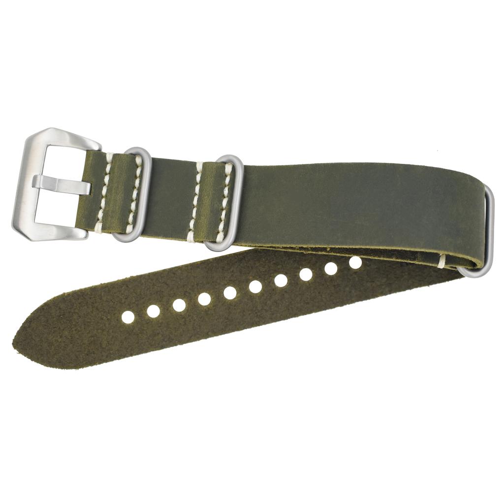 Heqi Italian Crazy Horse Leather Watch Straps Leather Genuine Strap 22mm Watch Band Manufacturer