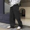 Herren Casual Hose Dünn, Frühling und Herbst Hängendes Gefühl Bodenwischer Gerade Hose, Lässige Lange Hose